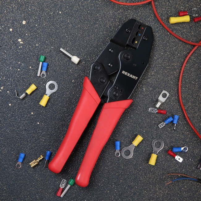 Кримпер REXANT HT-301 W для обжима изолированных клемм 0.5-6.0 мм² Кримпер REXANT HT-301 W для обжима изолированных клемм 0.5-6.0 мм²