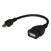 USB кабель OTG micro USB на USB шнур 0.15 м черный REXANT USB кабель OTG micro USB на USB шнур 0.15 м черный REXANT