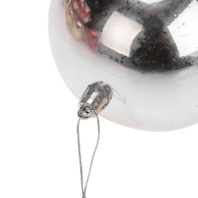 Елочная фигура Шар Ø 10 см, цвет серебряный глянцевый Елочная фигура Шар Ø 10 см, цвет серебряный глянцевый