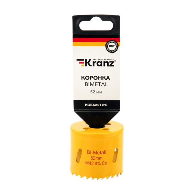 Коронка Bimetal 52 мм Kranz Коронка Bimetal 52 мм Kranz