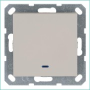 Выключатель 1-кл. 10А IP20 с подсветкой механизм тауп Jasmart G3011NT