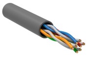 Кабель витая пара U/UTP кат.5 4х2х24AWG solid CCA PVC сер. (м) GENERICA BC1-C504-111-305-G Кабель витая пара U/UTP кат.5 4х2х24AWG solid CCA PVC сер. (м) GENERICA BC1-C504-111-305-G