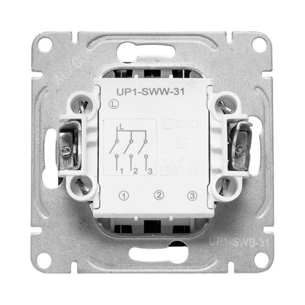 Выключатель 3-кл. СП Эпика механизм черн. EKF UP1-SWB-31