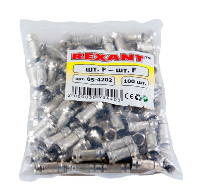 Переходник штекер F – штекер F REXANT 