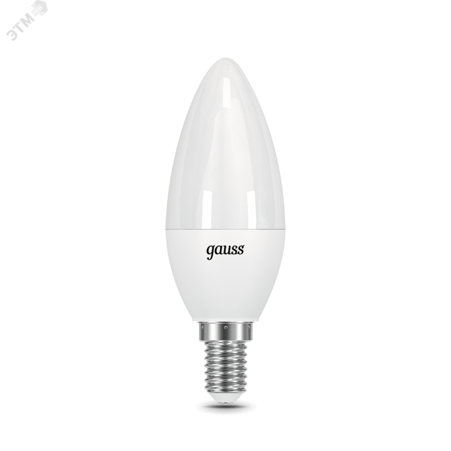 Лампа светодиодная LED 6.5 Вт 550 Лм 4100К белая Е14 Свеча Black Gauss Лампа светодиодная LED 6.5 Вт 550 Лм 4100К белая Е14 Свеча Black Gauss