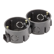 Коробка установочная приборная КМТ-010-044 со стыковочными узлами и саморезами для твердых стен (68х40) PROxima