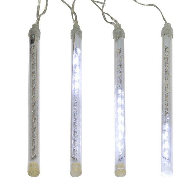 Гирлянда Тающие сосульки светодиодная, 4шт х 20см, шаг 50см, 230В (с трансформатором) белые светодиоды Гирлянда Тающие сосульки светодиодная, 4шт х 20см, шаг 50см, 230В (с трансформатором) белые светодиоды