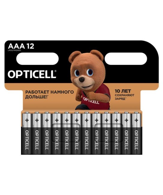 Элемент питания алкалиновый AAA/LR03 (блист. 12шт) Basic Opticell 5051011 Элемент питания алкалиновый AAA/LR03 (блист. 12шт) Basic Opticell 5051011