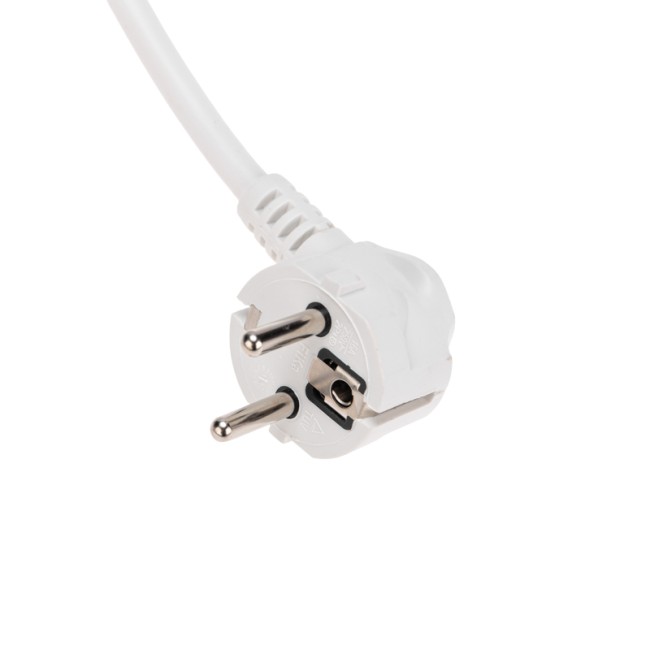 Фильтр сетевой 5 гнезд, 3м, 3х1,5мм², с автовыкл, 2 USB, белый KRANZ