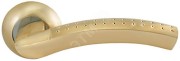 Ручка дверная, модель ''Бруно-М'', золото/хром Ручка дверная, модель ''Бруно-М'', золото/хром