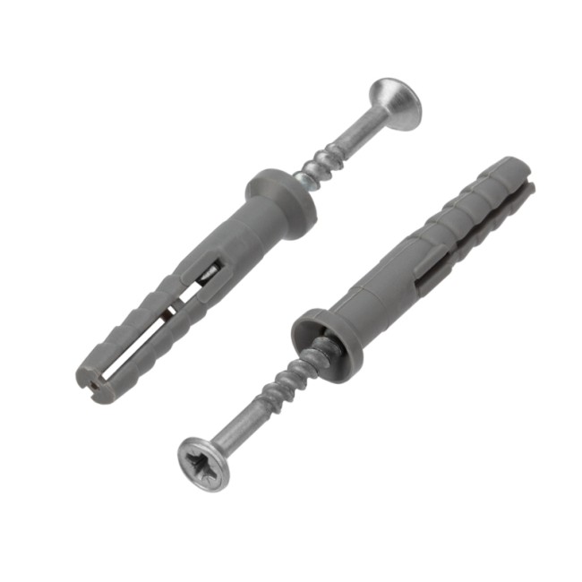 Дюбель-гвоздь потайной бортик, полипропилен 6х40 пакет (100 шт/уп) KRANZ Дюбель-гвоздь потайной бортик, полипропилен 6х40 пакет (100 шт/уп) KRANZ