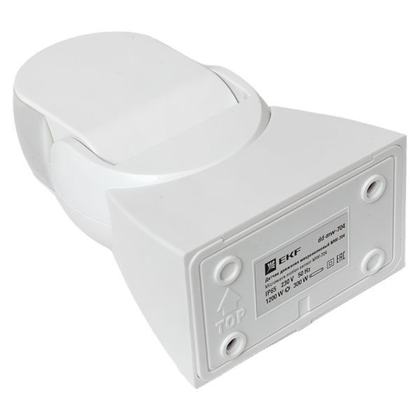 Датчик движения микроволновый MW-704 1200Вт 180град. до 15м IP65 бел. PROxima EKF dd-mw-704