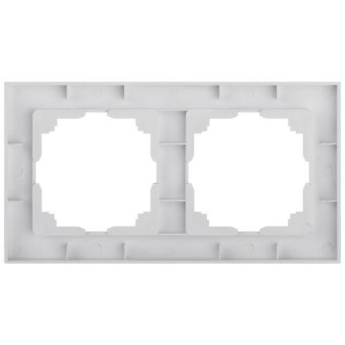 Рамка 2-м СП Accent 6-502-01 бел. Intro Б0063749 Рамка 2-м СП Accent 6-502-01 бел. Intro Б0063749
