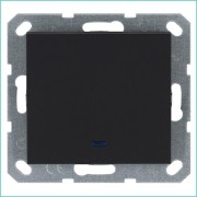 Выключатель 1-кл. 10А IP20 с подсветкой механизм черн. матовый soft touch Jasmart G3011NPB Выключатель 1-кл. 10А IP20 с подсветкой механизм черн. матовый soft touch Jasmart G3011NPB