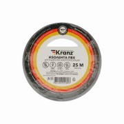 Изолента ПВХ 0,13х19 мм, 25 м, серая KRANZ