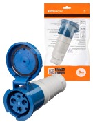 Розетка 233 переносная 2Р+РЕ 63А 220В IP54 TDM Розетка 233 переносная 2Р+РЕ 63А 220В IP54 TDM