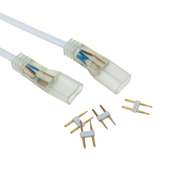 Коннектор для одностороннего гибкого неона 8х16 мм, длина 20 см (цена за 1 шт.) Коннектор для одностороннего гибкого неона 8х16 мм, длина 20 см (цена за 1 шт.)