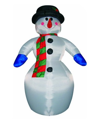 3D фигура надувная Снеговик, размер 6 м, компрессор 160 Вт с адаптером 12В, IP 65 NEON-NIGHT