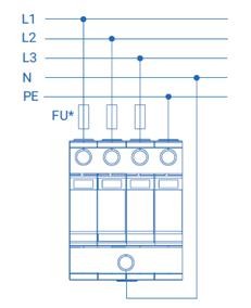 Устройство защиты от импульсных перенапряжений РИФ-Э-I+II 275/12.5 c (3+1) Стример 114103