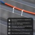 Стяжка нейлоновая с тройным замком 200x4,8мм, белая (100 шт/уп) REXANT