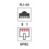 Розетка сетевая LAN, на стену, 1 гнездо 8Р8С (RJ-45), CAT 5e REXANT 