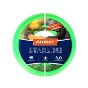 Леска Starline D3.0мм L15м 300-15-3 на пластиковой обойме блистерн. тип звезда зел. PATRIOT 805201066 Леска Starline D3.0мм L15м 300-15-3 на пластиковой обойме блистерн. тип звезда зел. PATRIOT 805201066