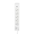 Фильтр сетевой 5 гнезд, 5м, 3х1,5мм², с автовыкл, 2 USB, белый KRANZ