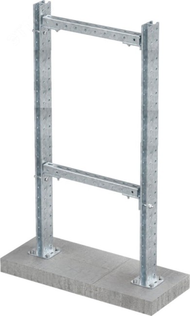 Рама монтажная, горячеоцинкованная , высота 1200 мм, ширина 600мм