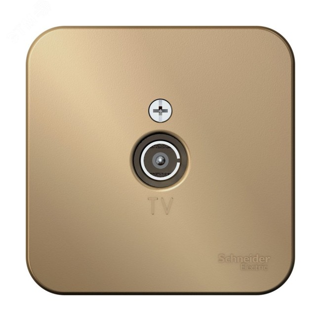 Коннектор ТВ BLANCA с изолирующей пластиной, титан Коннектор ТВ BLANCA с изолирующей пластиной, титан