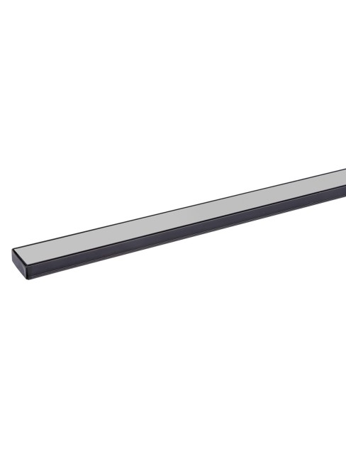 Алюминиевый профиль накладной черный 1506 (1 м), матовый рассеиватель, 2 заглушки, 2 крепежа TDM Алюминиевый профиль накладной черный 1506 (1 м), матовый рассеиватель, 2 заглушки, 2 крепежа TDM