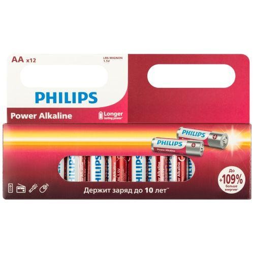 Элемент питания алкалиновый AA/LR6 1.5В Power (блист. 12шт) Philips Б0064661 Элемент питания алкалиновый AA/LR6 1.5В Power (блист. 12шт) Philips Б0064661