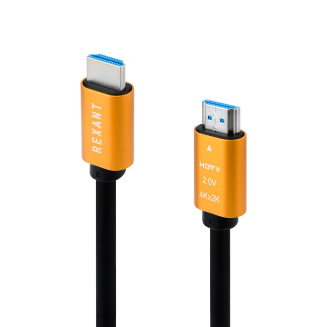Кабель HDMI - HDMI 2.0, 1,5м, Gold REXANT