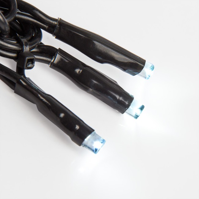 Гирлянда Твинкл Лайт 10 м, черный ПВХ, 100 диодов, цвет белый/мультиколор (контроллер в комплекте)