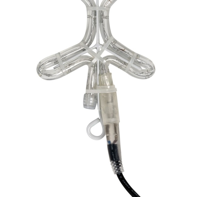 Фигура Снежинка цвет ТЕПЛЫЙ БЕЛЫЙ, размер 45x38 см NEON-NIGHT Фигура Снежинка цвет ТЕПЛЫЙ БЕЛЫЙ, размер 45x38 см NEON-NIGHT