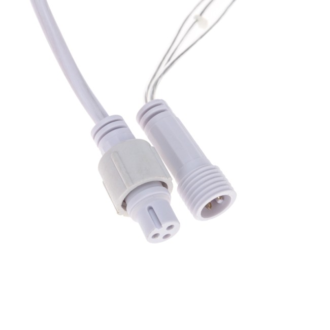 Гирлянда Сеть 2х2х1.5 м, свечение с динамикой, прозрачный ПВХ, 136 LED, 230 В, цвет свечения мультиколор (контроллер в комлекте)