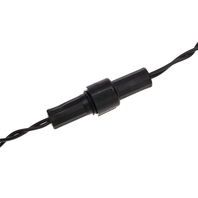 Гирлянда Нить 10м, постоянное свечение, черный ПВХ, 230В, цвет Белый (нужен шнур питания 303-500)