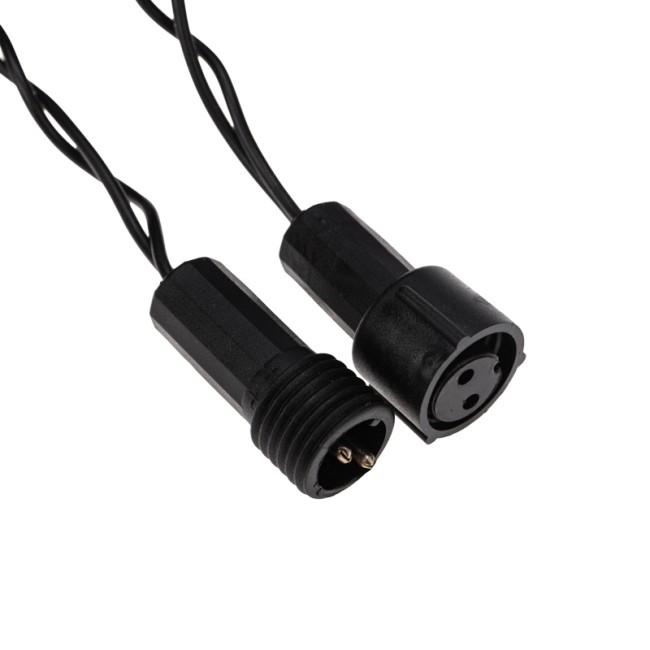 Гирлянда Нить 10м, постоянное свечение, черный ПВХ, 230В, цвет Белый (нужен шнур питания 303-500)