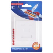 Розетка сетевая LAN, на стену, 2 гнездо 8Р8С (RJ-45), CAT 5е REXANT 