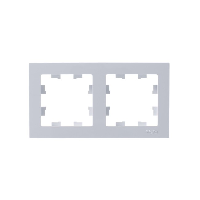 Рамка двухпостовая ATLASDESIGN универсальная белый Рамка двухпостовая ATLASDESIGN универсальная белый