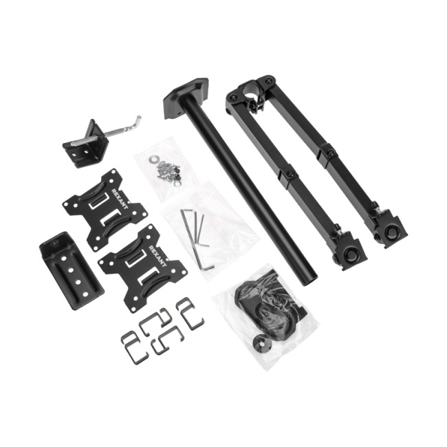 Кронштейн для двух мониторов 13"-32", одно колено настольный, серия офис REXANT