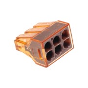 Экспресс-клемма СМК 773-606 с пастой, 6-проводная 0,75-4 мм² (50 шт/уп) REXANT Экспресс-клемма СМК 773-606 с пастой, 6-проводная 0,75-4 мм² (50 шт/уп) REXANT