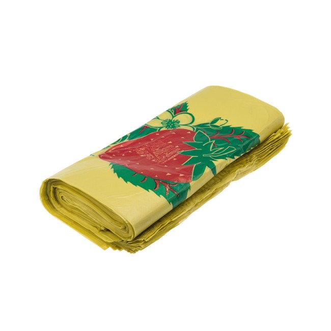 Пакет майка ПНД 30+15*55, 22мкм "Ягоды" (100шт./уп) 