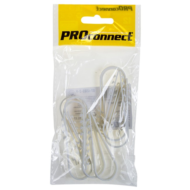 Дюбель-хомут нейлоновый 19-25мм, круглый, белый (10 шт/уп) PROconnect 