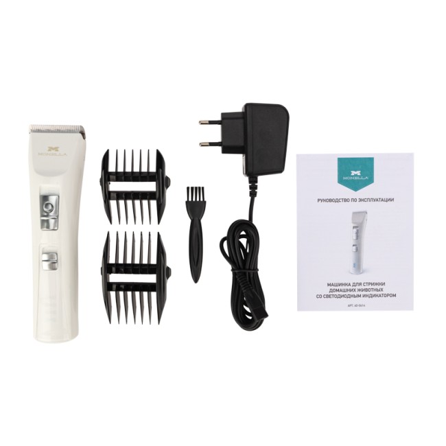 Машинка для стрижки домашних животных со светодиодным индикатором 3,7 В