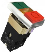 Переключатель PPBB d22мм 2 позиции I-O зеленый-красный неон Переключатель PPBB d22мм 2 позиции I-O зеленый-красный неон