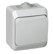 Выключатель 1-кл. ОП Этюд 10А IP44 10AX сер. SE BA10-041C Выключатель 1-кл. ОП Этюд 10А IP44 10AX сер. SE BA10-041C