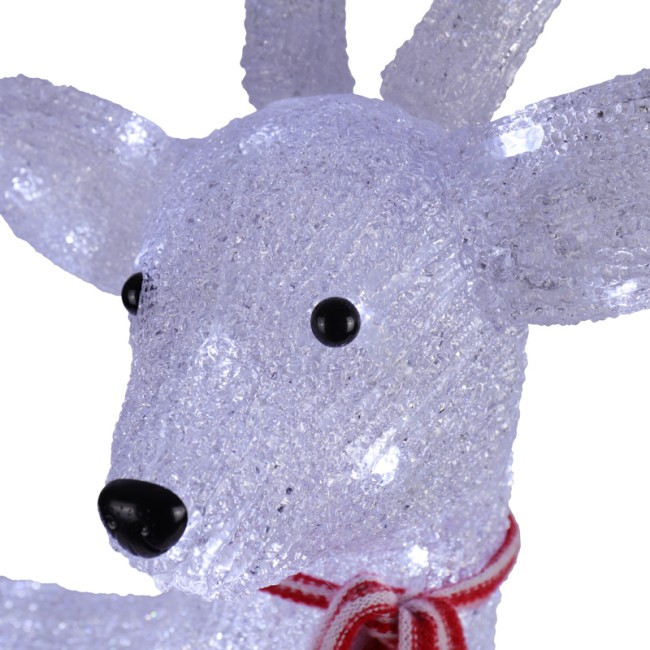 Акриловая светодиодная фигура Северный олень 95х69х30 см, 420 светодиодов, IP65 понижающий трансформатор в комплекте NEON-NIGHT Акриловая светодиодная фигура Северный олень 95х69х30 см, 420 светодиодов, IP65 понижающий трансформатор в комплекте NEON-NIGHT