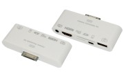 AV адаптер 6 в 1 для iPhone 4/4S на HDMI, USB, microSD, SD, 3.5 мм, microUSB AV адаптер 6 в 1 для iPhone 4/4S на HDMI, USB, microSD, SD, 3.5 мм, microUSB