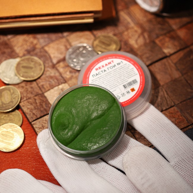 Паста ГОИ полировальная № 1, 30г, баночка REXANT Паста ГОИ полировальная № 1, 30г, баночка REXANT