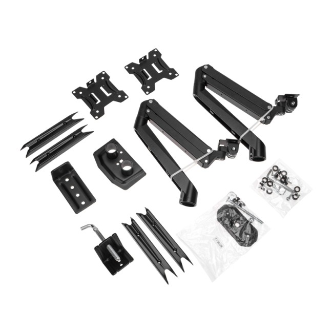 Кронштейн для двух мониторов 13"-32", настольный с газлифтом, серия PROFI REXANT